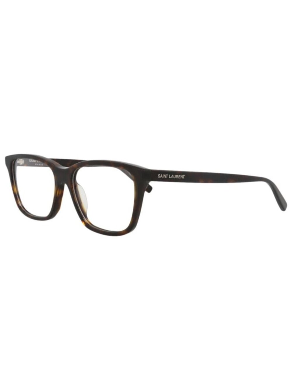 New Saint Laurent Women's Eyeglasses Square Rectangle Acetate Frame Havana